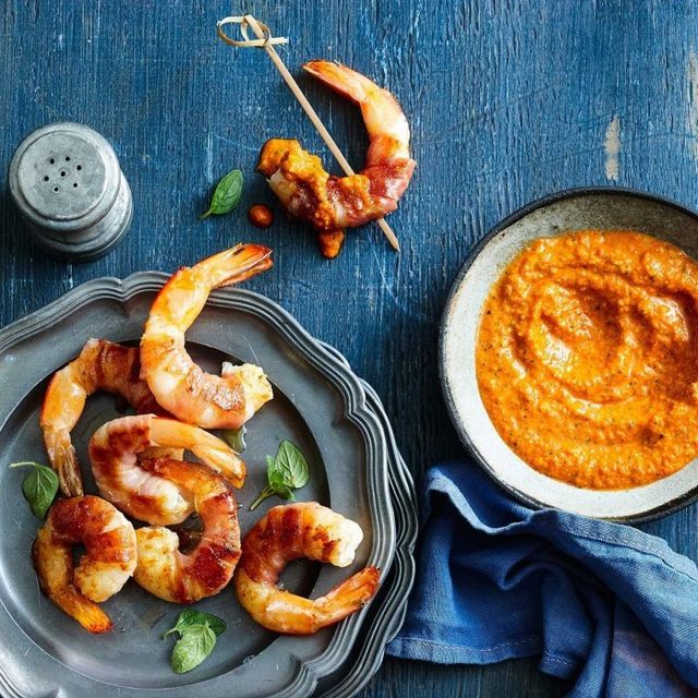 Romesco Soslu Karides
