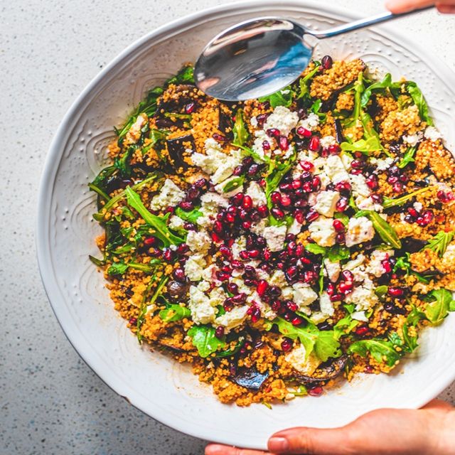 Patlıcanlı Kuskus Salatası